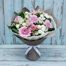 Букет цветов из:  Герберы, Альстромерии и Хризантемы #REPLACE_PRED# Витязево