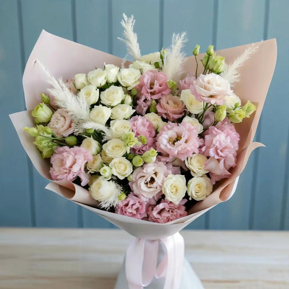 Букет цветов из: Альстромерии и Розы в Витязево