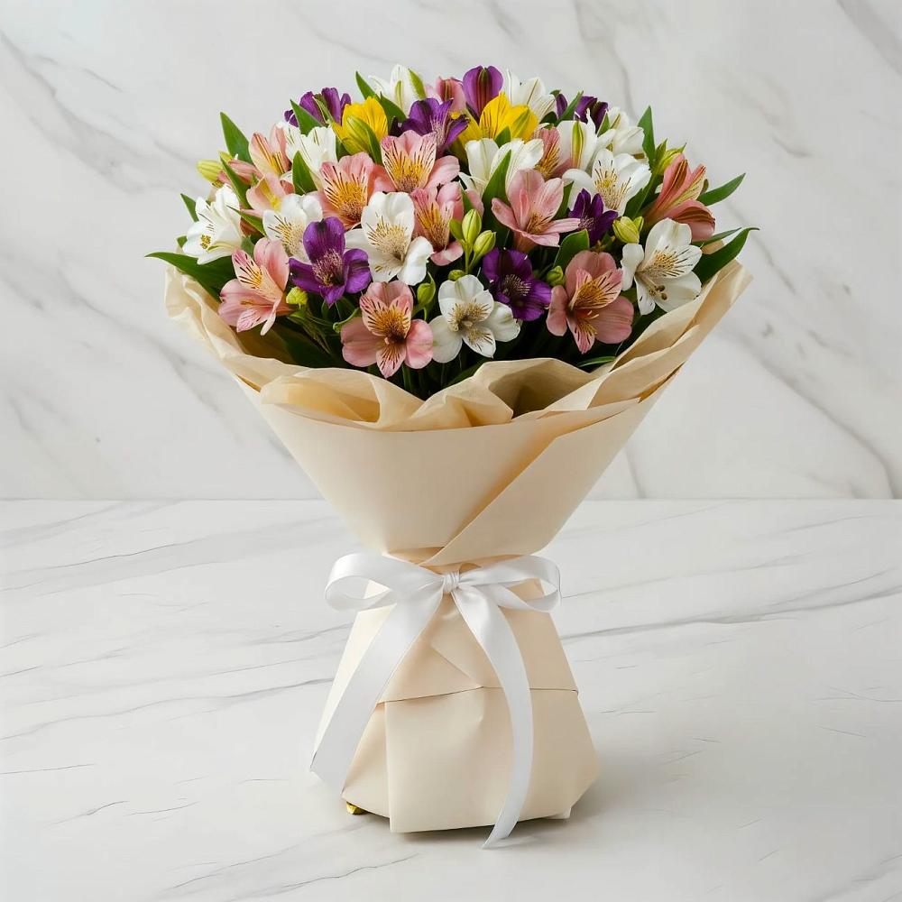 Букет цветов из: Альстромерии в Витязево