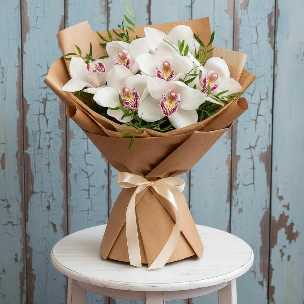 Букет цветов из: Орхидеи и Розы в Витязево