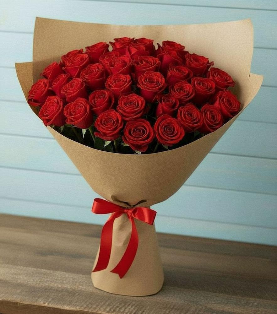 Букет Красные розы Милано в Витязево