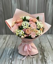 Букет цветов из:  Гвоздики, Розы и Хризантемы в Витязево