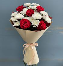 Букет цветов из:  Розы и Хризантемы в Витязево