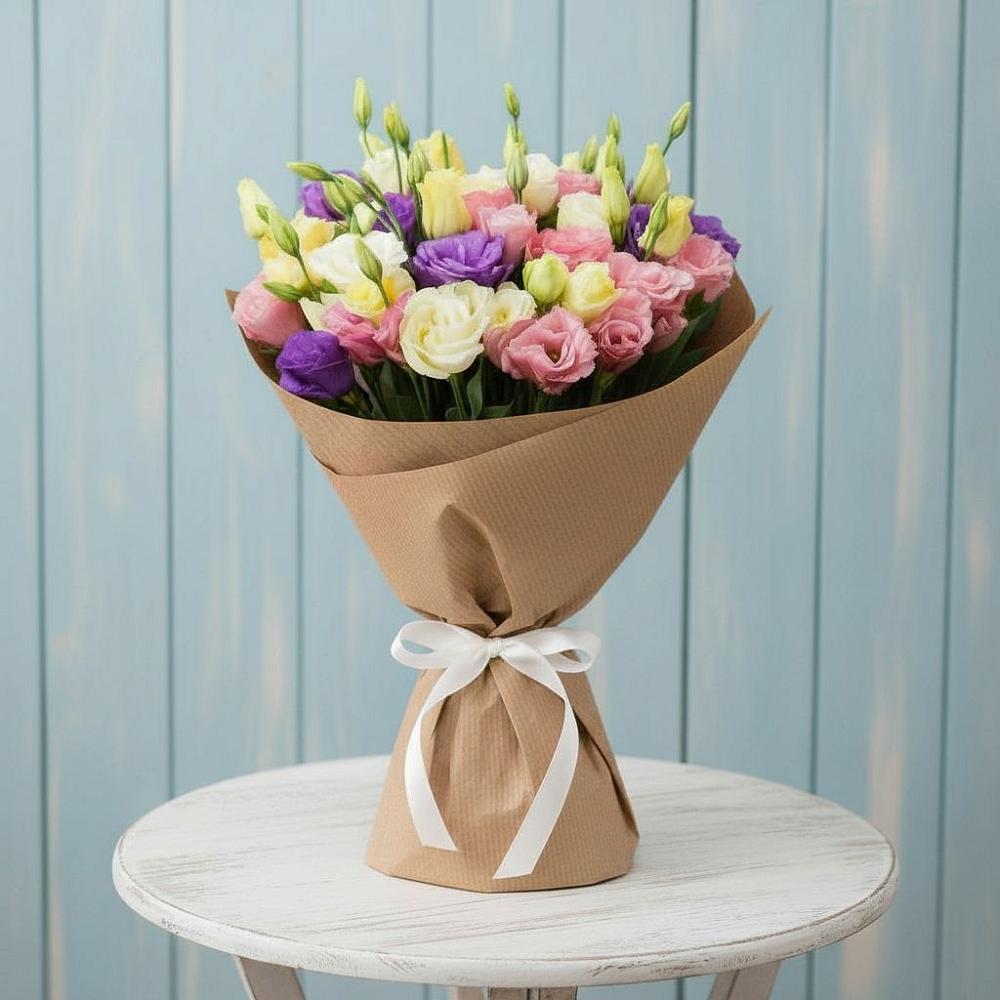 Букет цветов из: Лизиантусы в Витязево