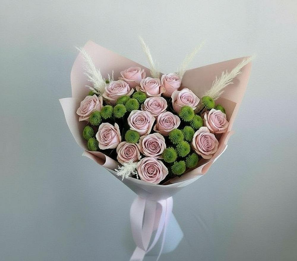 Букет цветов из: Розы и Хризантемы в Витязево