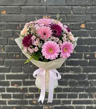 Букет цветов из:  Герберы и Хризантемы #REPLACE_PRED# Витязево