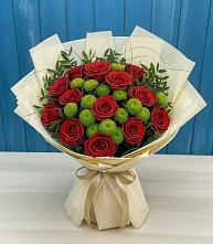 Букет цветов из:  Розы и Хризантемы в Витязево