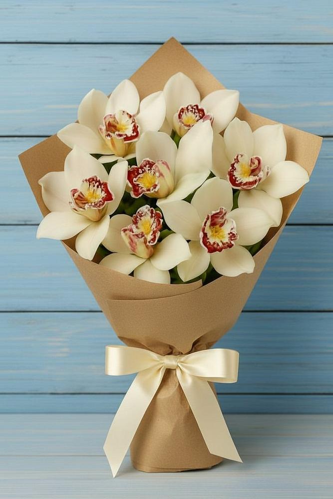 Букет цветов из: Орхидеи и Розы в Витязево