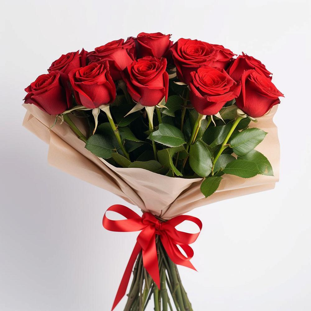 Букет 11 Красных роз Эдлесс Лав в Витязево