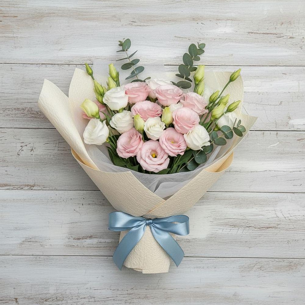 Букет цветов из: Лизиантусы в Витязево